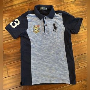 Vintage Rare Polo by Ralph Lauren Men's Small Navy Blue Big Pony Number 3